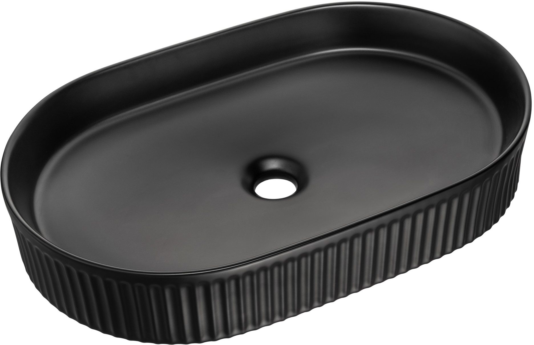Comad Beyond lavabo 56x36 cm ovale da appoggio nero BEYOND 3 BLACK ( E-6531 )