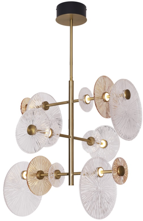 MaxLight Allure lampada sospesa 5x5 W oro P0541