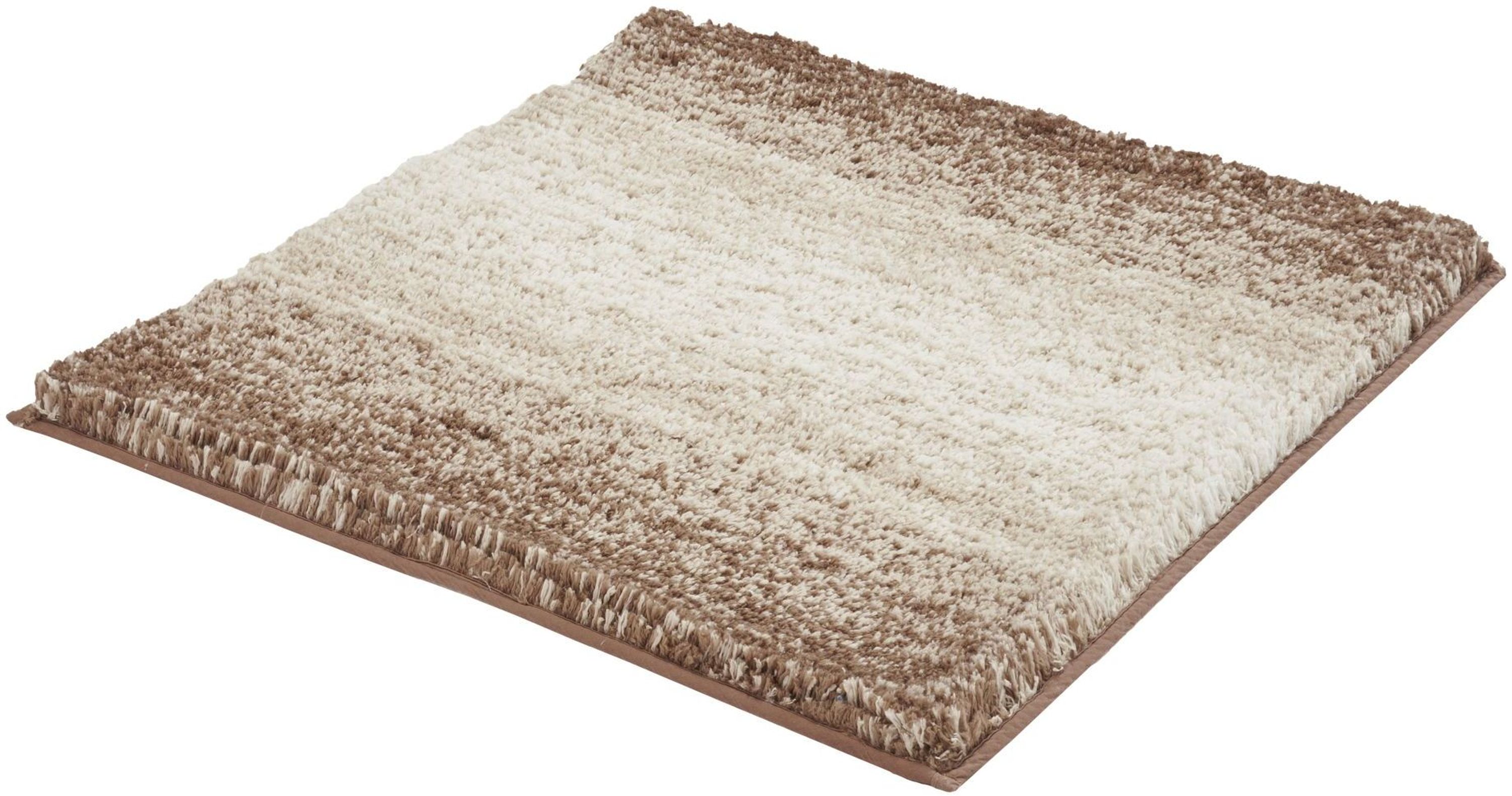 Kleine Wolke Oslo tappetino da bagno 60x60 cm quadrata marrone 4077311135