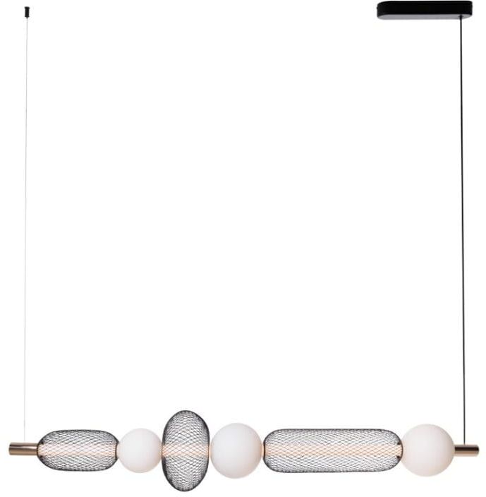 MaxLight Bora lampada sospesa 1x29 W nero-oro P0593