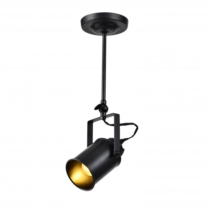 GTV Demir lampada sospesa 1x40 W nero OS-DEM-10-DEC