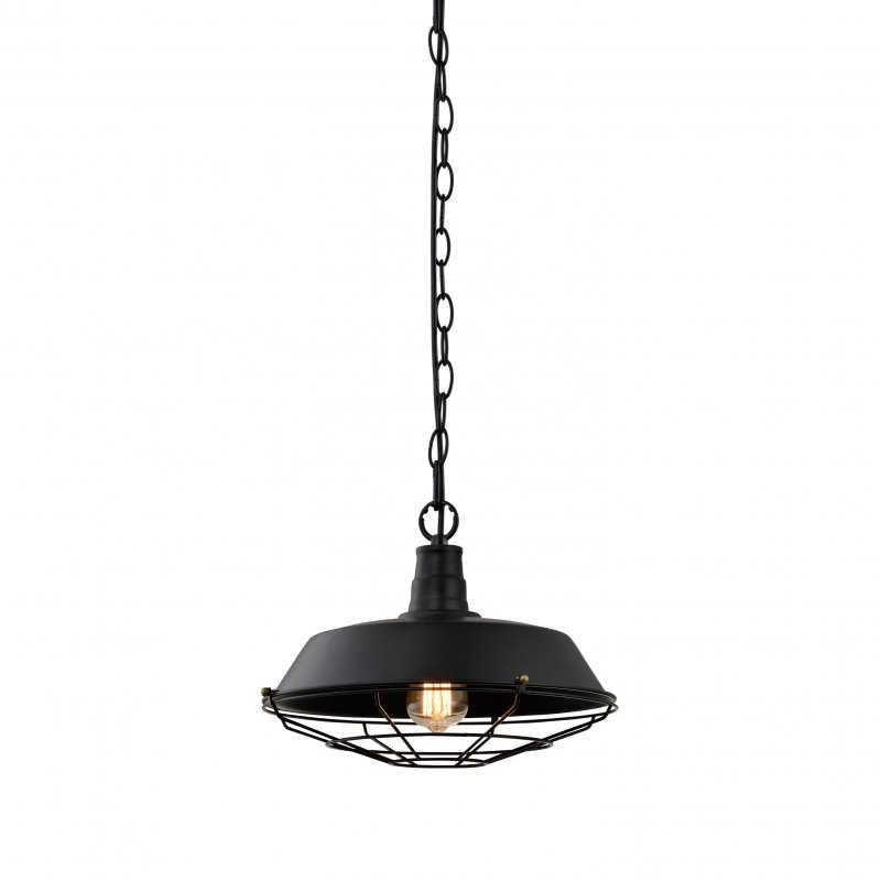 GTV Lars lampada sospesa 1x40 W nero OS-LARS2-10-DEC