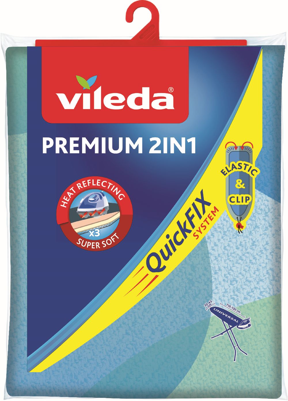Vileda Premium 2in1 copri asse da stiro 130x45 cm 172217