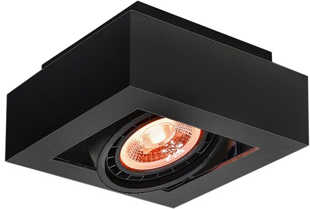 GTV Loid lampada da soffitto 1x40 W nero OS-LOID-GU10-10-DEC