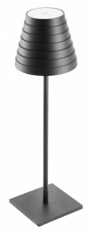 GTV Fizzi lampada da tavolo 1x2.5 W nero LD-FIZZI-10-DEC