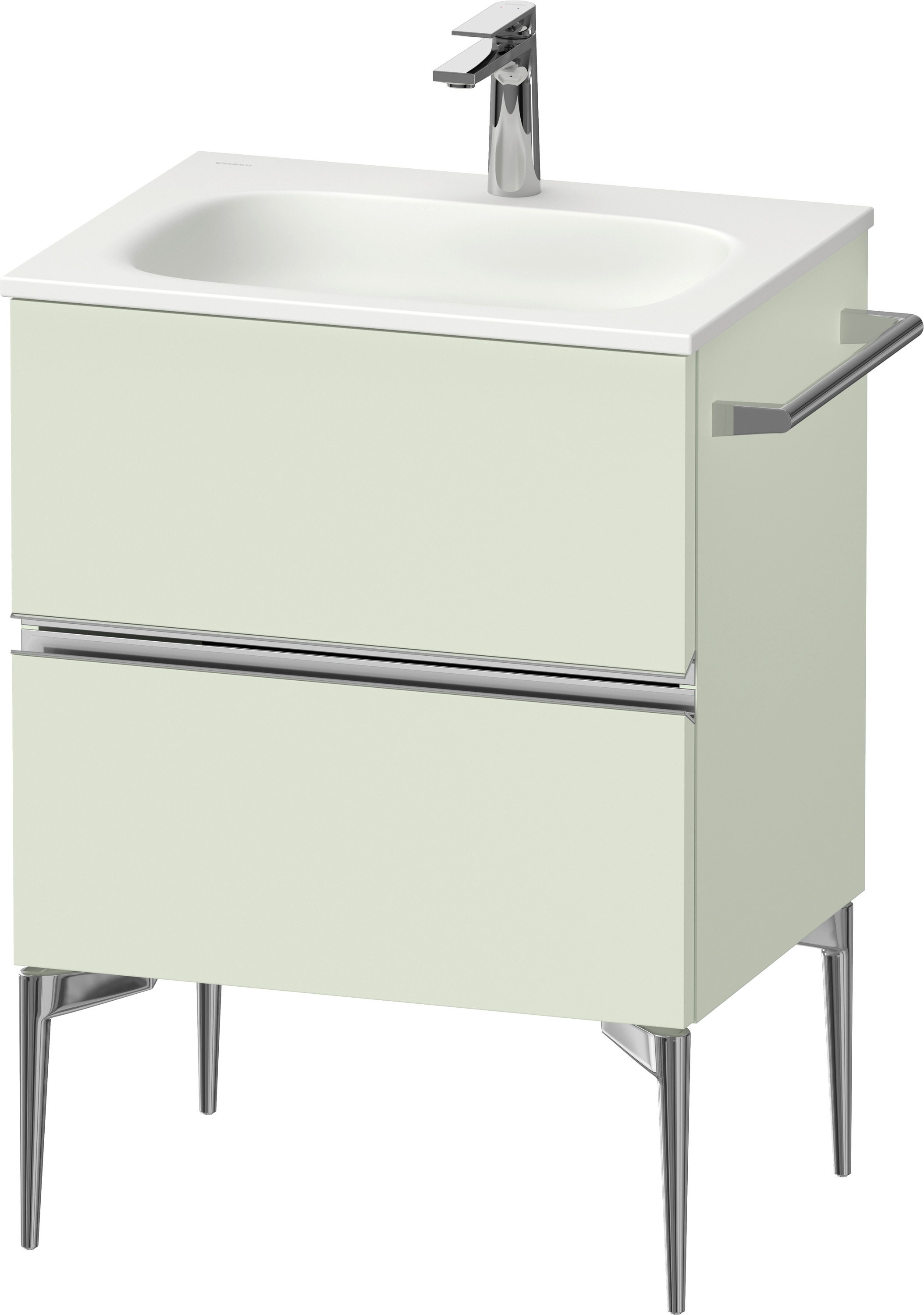 Duravit Sivida armadietto 61x47.7x59.2 cm sottolavabo sospeso verde-cromo SV4650010HH0000