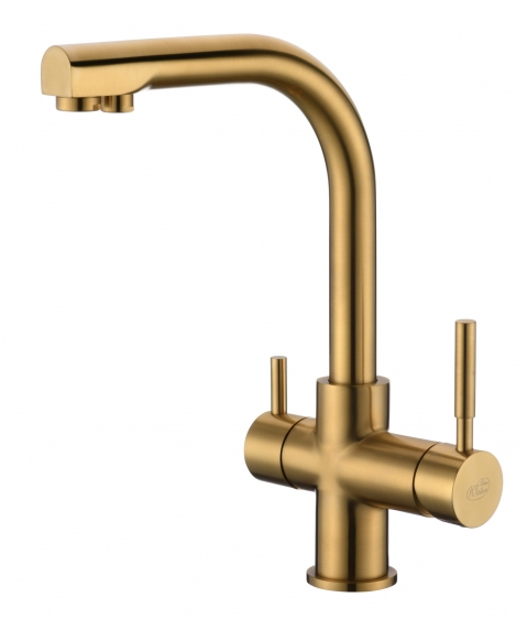 Blue Water Alabama rubinetto da cucina verticale oro/oro antico 5901730616668