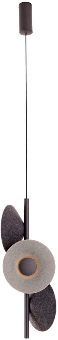 MaxLight Puro lampada sospesa x8 W nero-grigio/cenere P0562