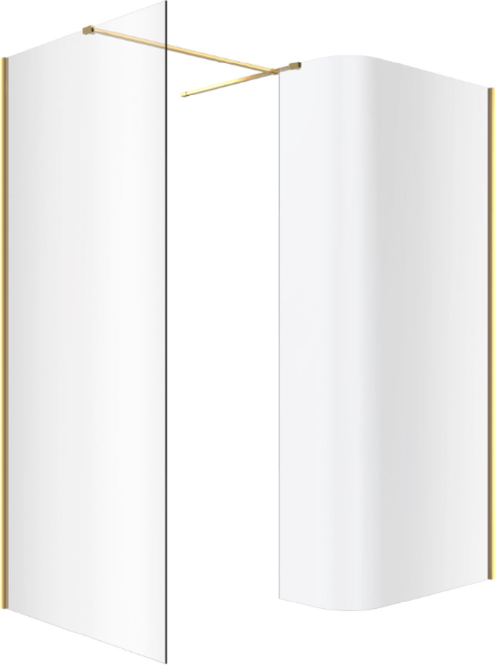 Set parete doccia walk-in Excellent Vidoq KAEX.1507.930.LP.GL, parete doccia walk-in Excellent Vidoq KAEX.1506.1200.LP.GL