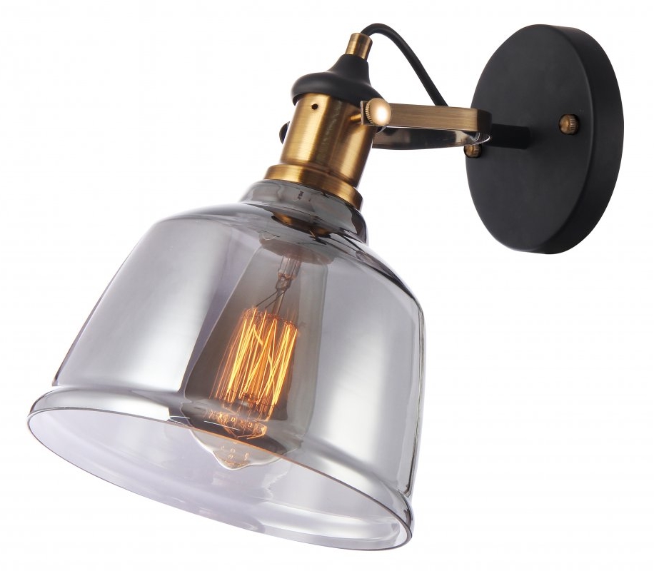 GTV Muscari II lampada da parete 1x40 W nero OS-MUSC-II-10-DEC