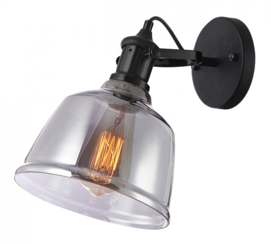 GTV Muscari IIB lampada da parete 1x40 W nero OS-MUSC-IIB-10-DEC