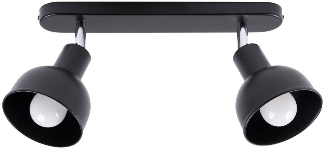 Sollux Lighting Elba lampada da soffitto 2x15 W nero SL.1317
