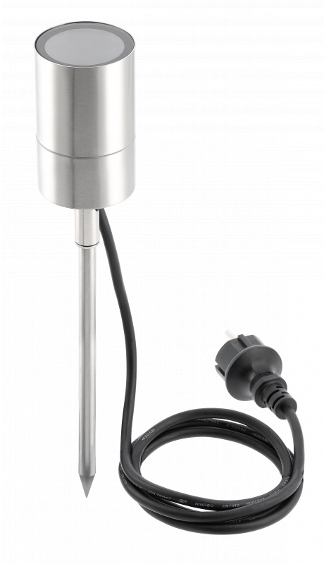 GTV Riven lampada da terra da giardino 1x20 W argento OS-GRAZIEGU10-01