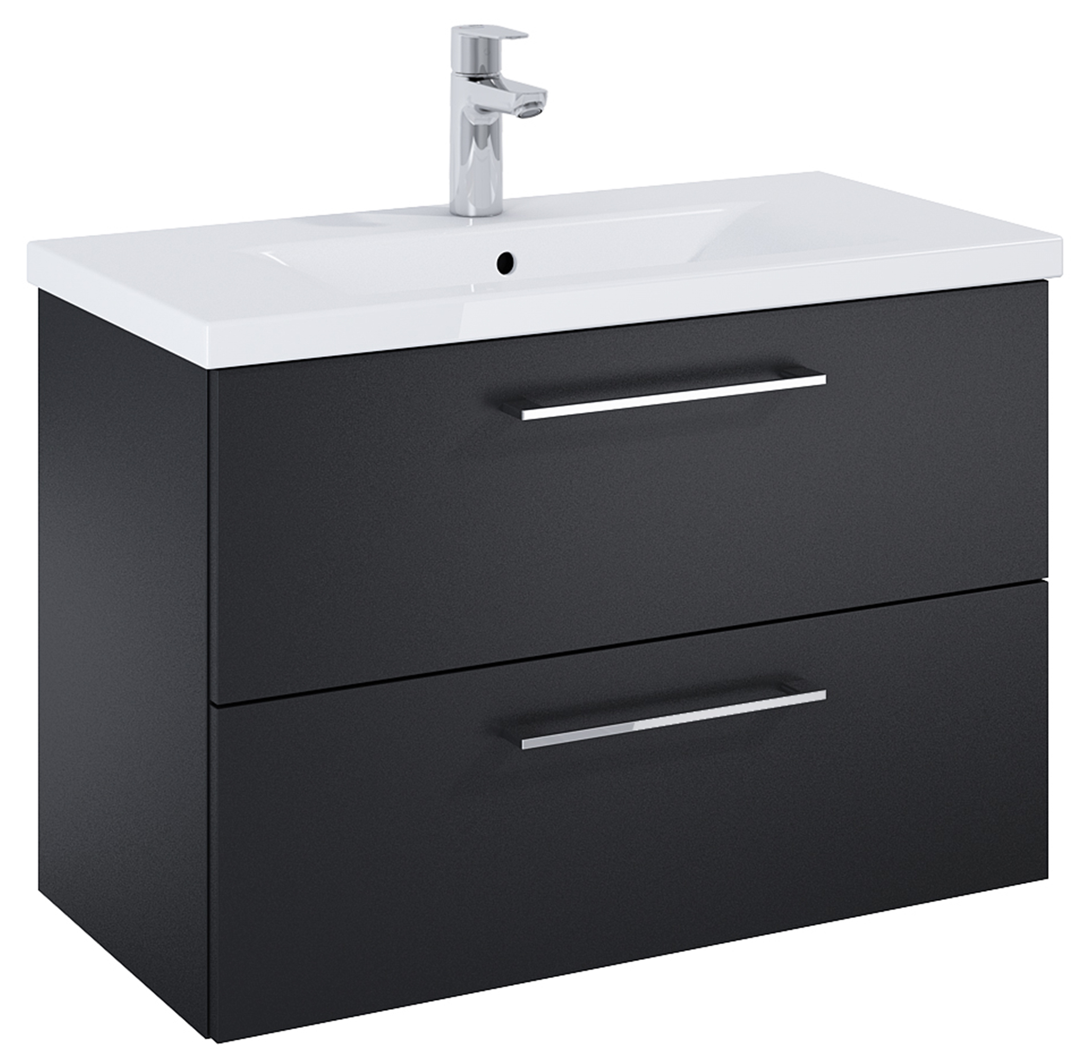 Roca Roma Compact armadietto 80x38.4x53 cm sottolavabo sospeso nero A857953532