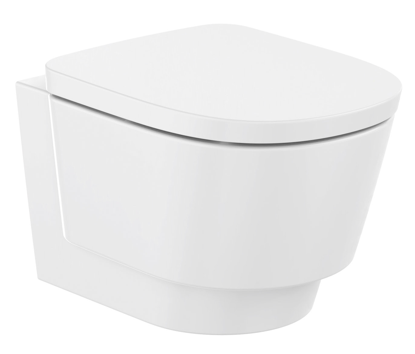 Roca Tura vaso wc sospeso senza brida bianco lucida A346697000