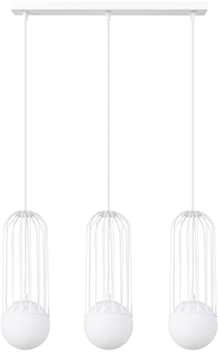 Sollux Lighting Brina lampada sospesa 3x8 W bianco SL.1333