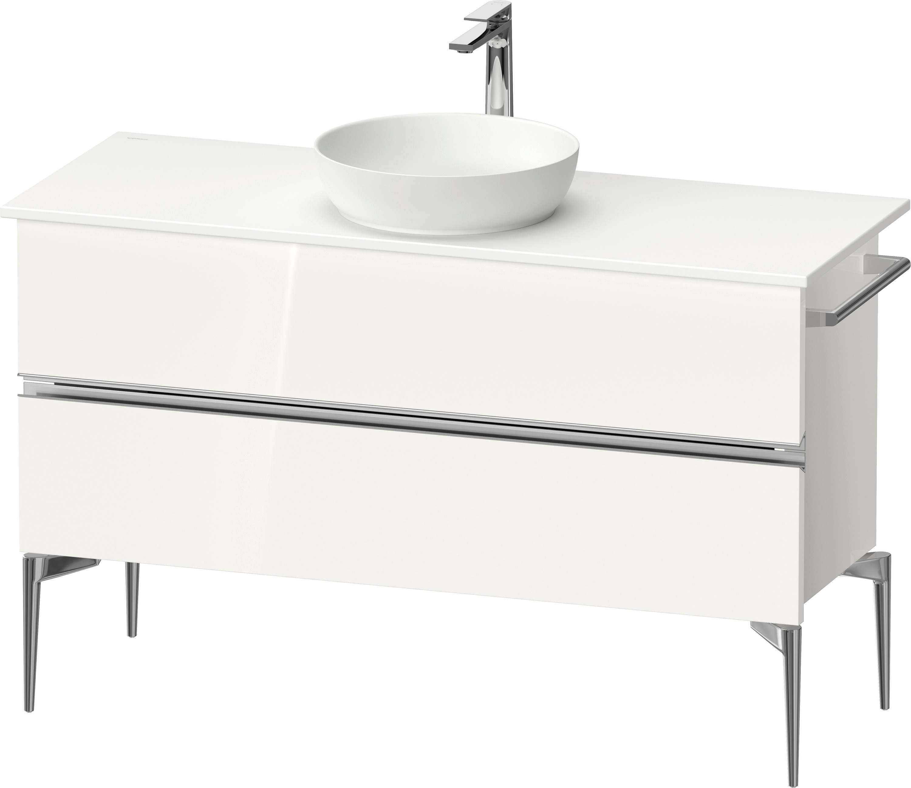 Duravit Sivida armadietto 124.5x47.5x54.8 cm sottolavabo sospeso bianco -cromo SV4660010220000