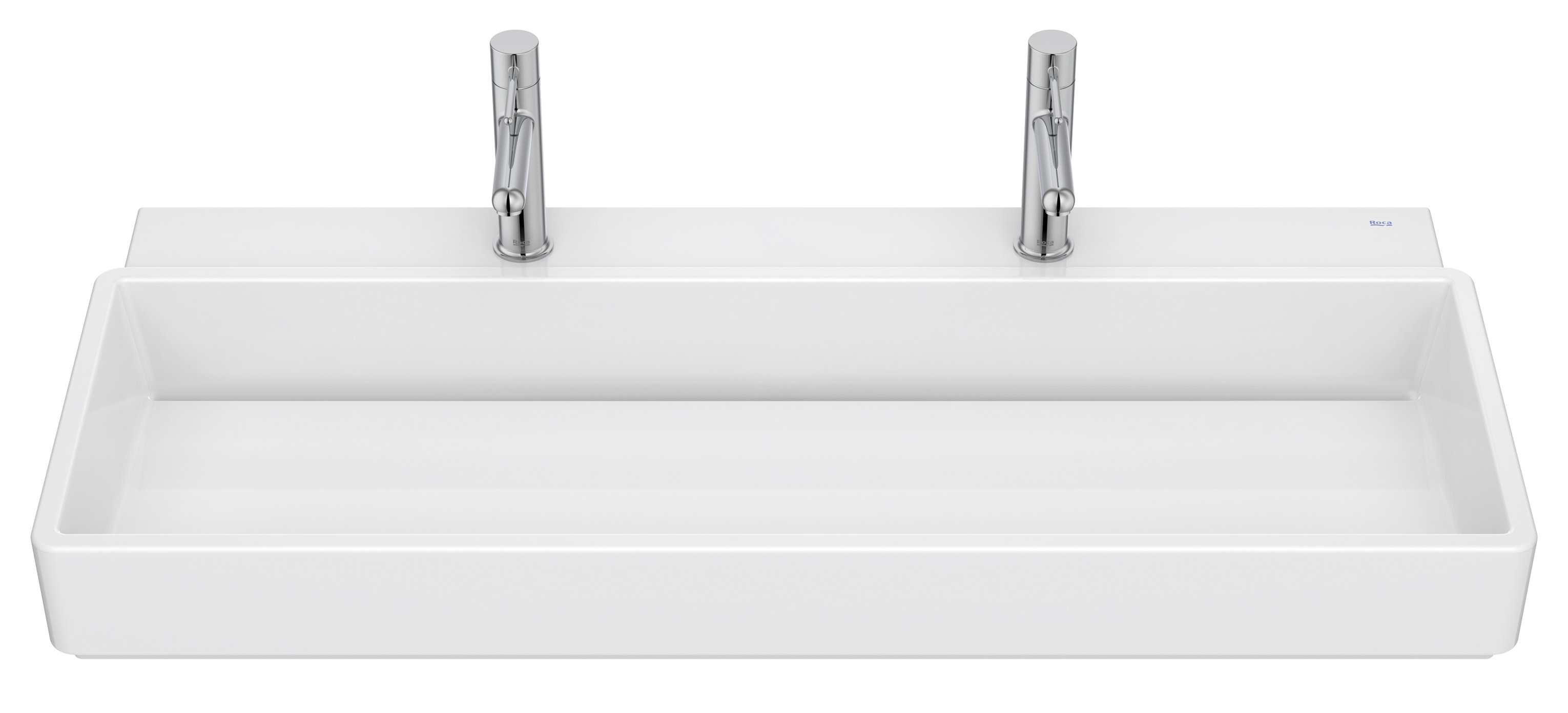 Roca Tura lavabo 100x43 cm rettangolare a parete-da appoggio bianco A327699S00