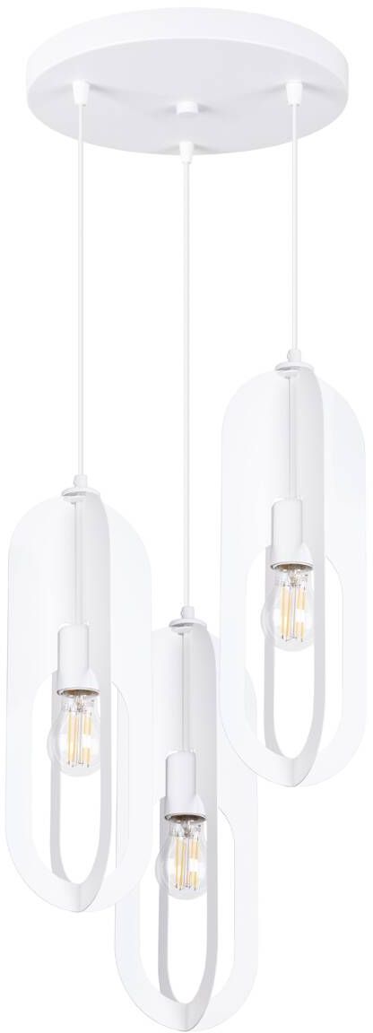 Sollux Lighting Nicus lampada sospesa 3x15 W bianco SL.1361