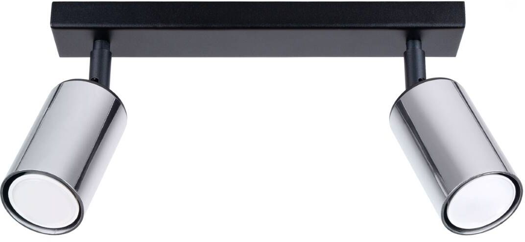 Sollux Lighting Winx lampada da soffitto 2x10 W nero-cromo SL.1367