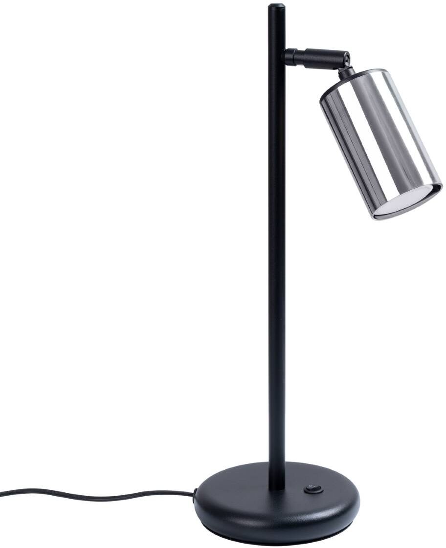 Sollux Lighting Winx lampada da scrivania 1x10 W nero-cromo SL.1373