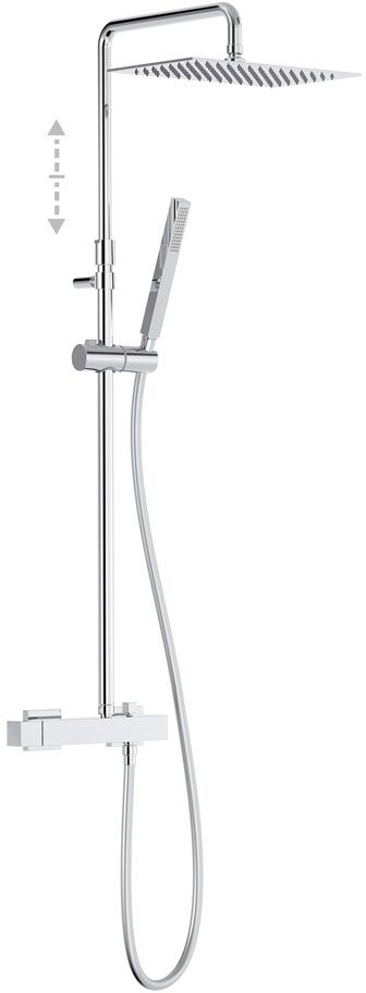 Tres Cuadro-Tres set doccia a parete con soffione cromo 007.197.02