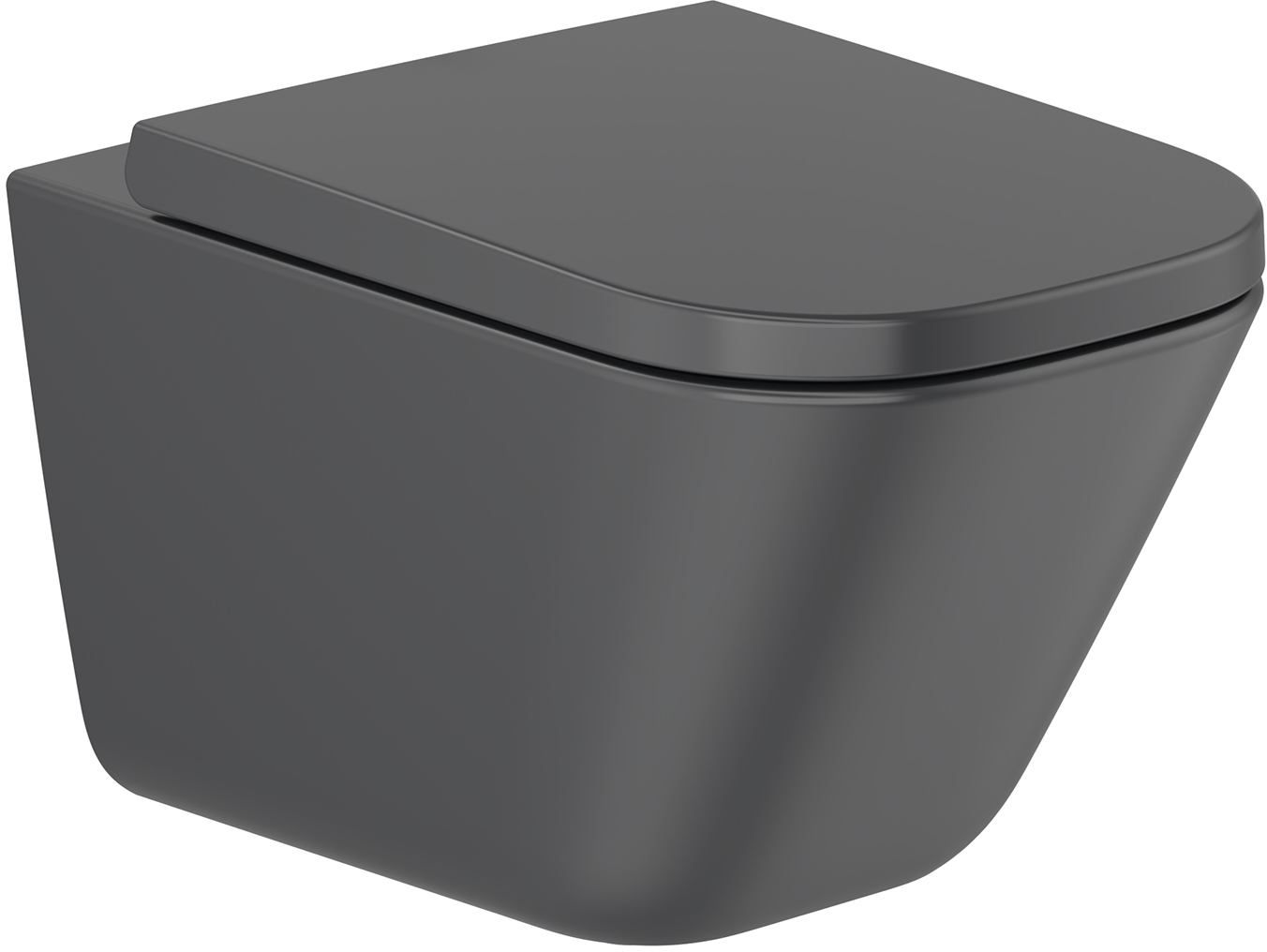 Roca Gap vaso wc sospeso senza brida nero A34647L080