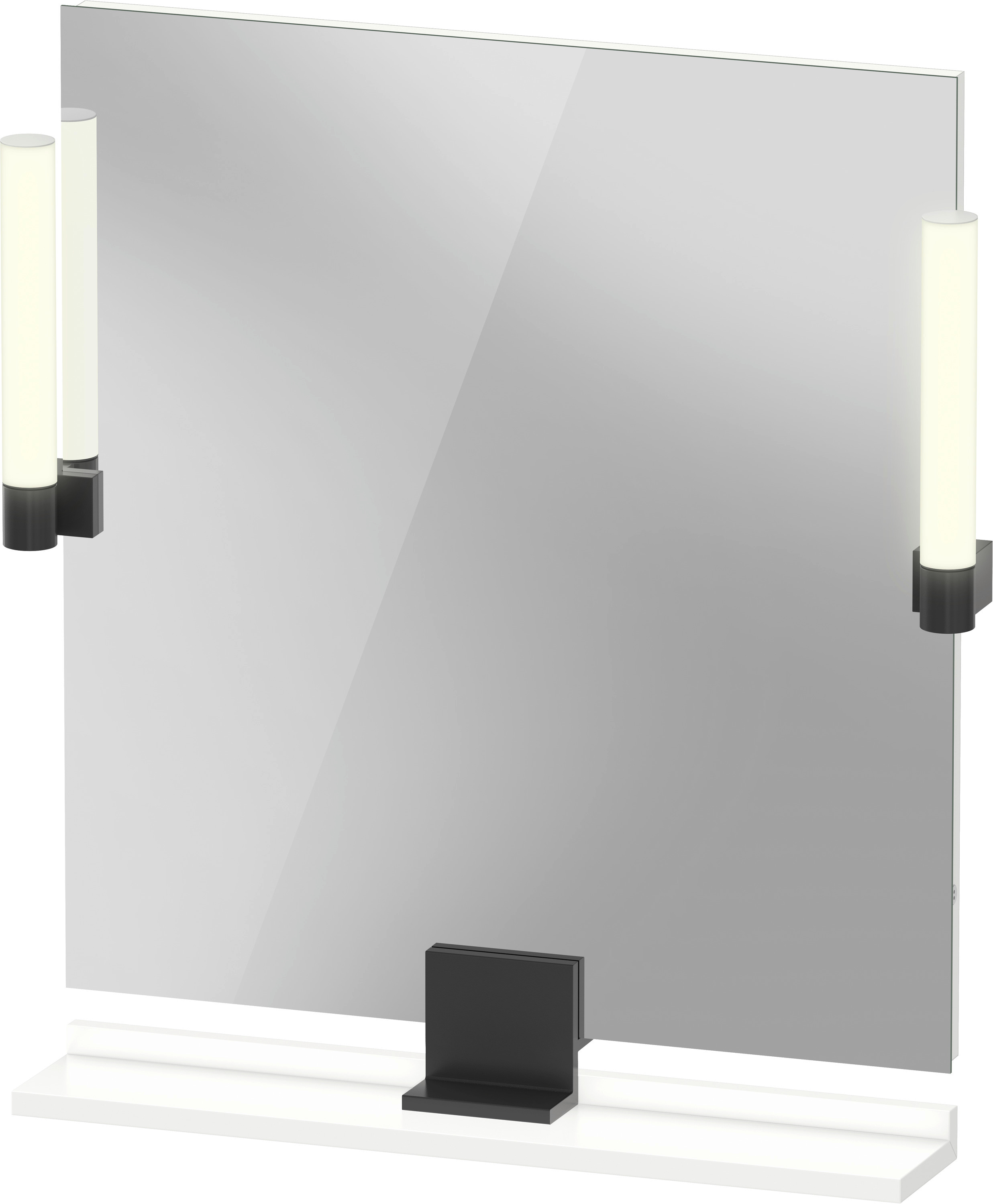 Duravit Sivida specchio 65x65 cm quadrata con illuminazione nero-bianco SV74210BD180000
