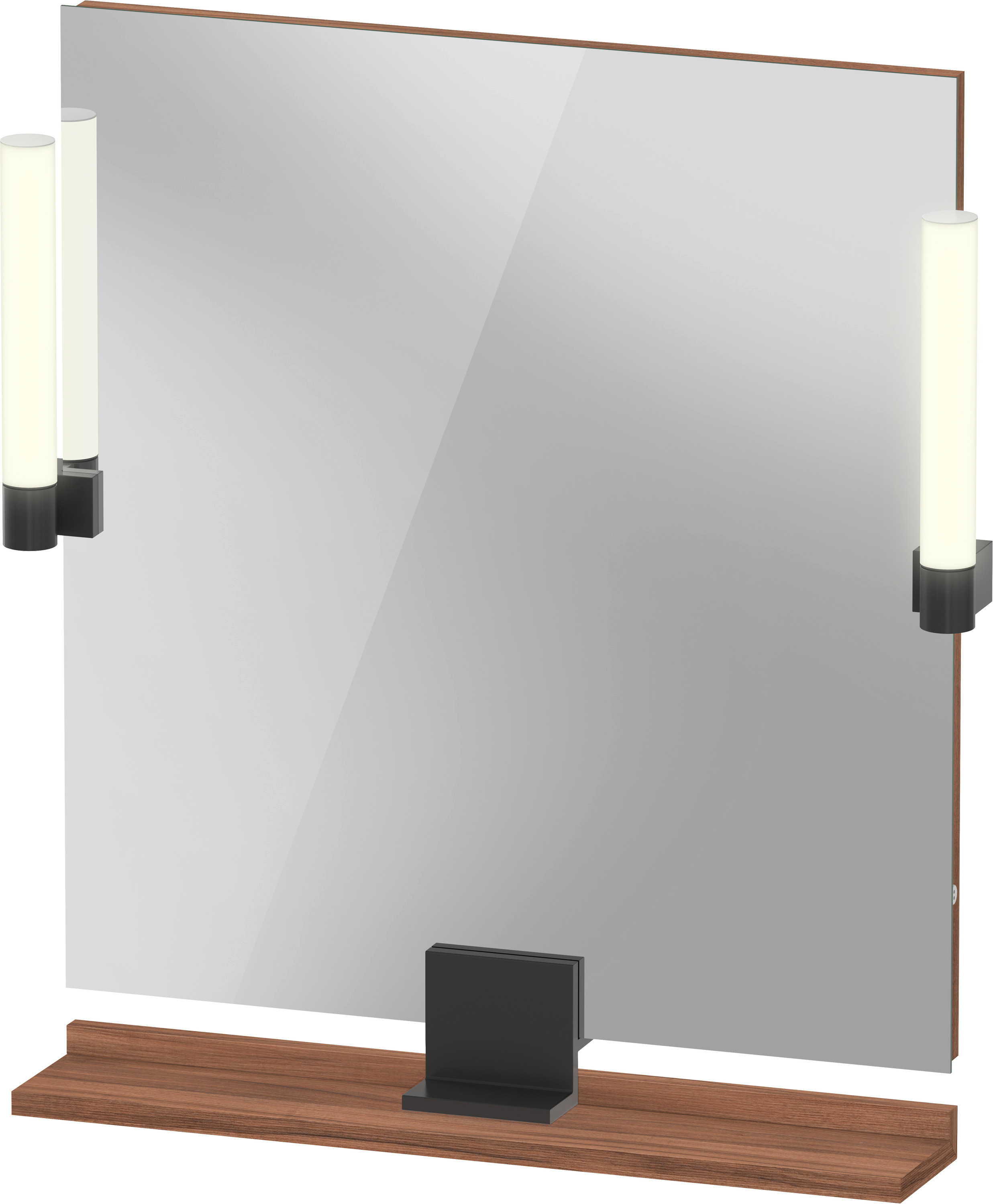 Duravit Sivida specchio 65x65 cm quadrata con illuminazione nero-legno SV74210BD790000