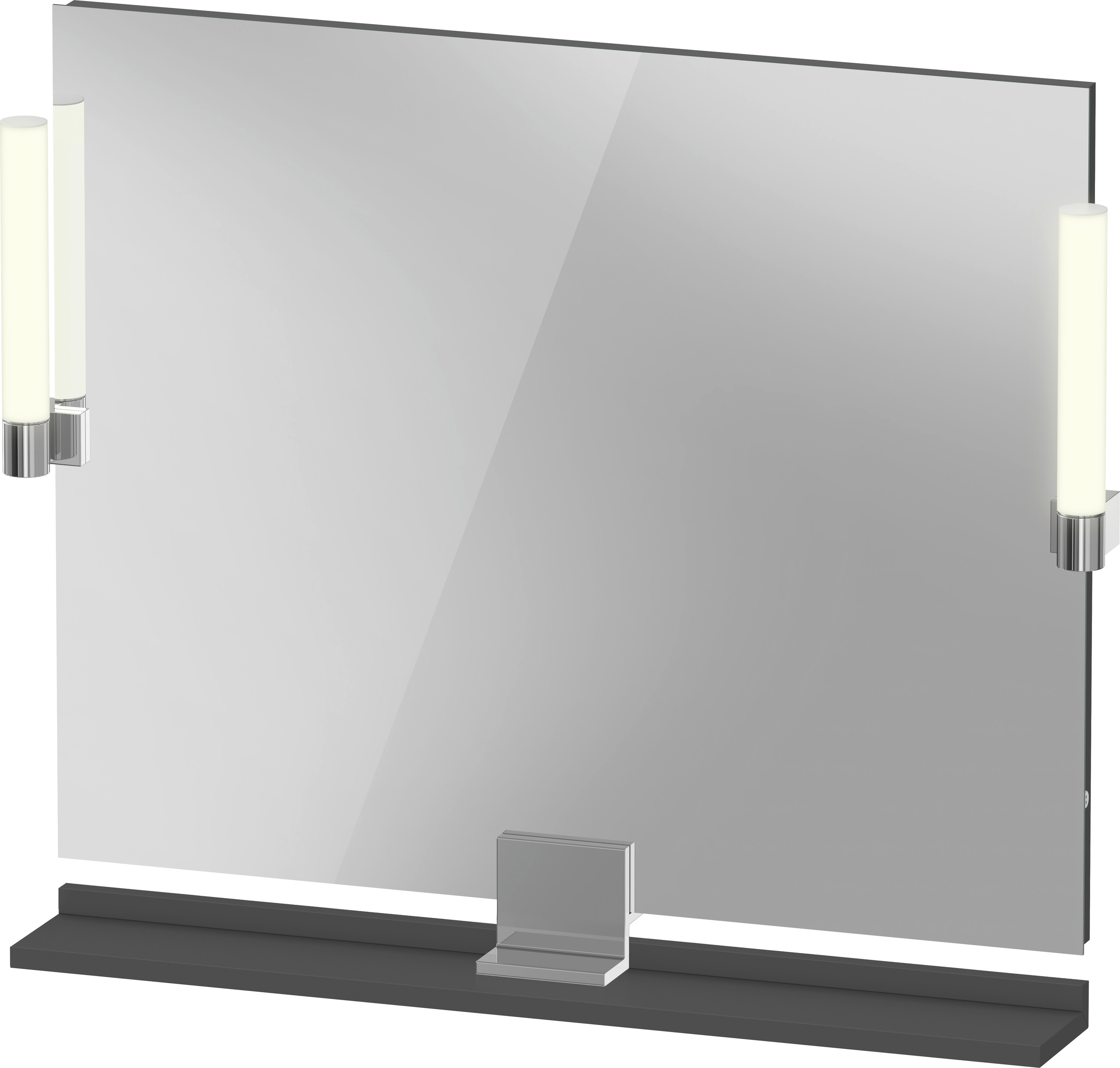 Duravit Sivida specchio 85x65 cm rettangolare con illuminazione cromo-grafite SV7422010490000