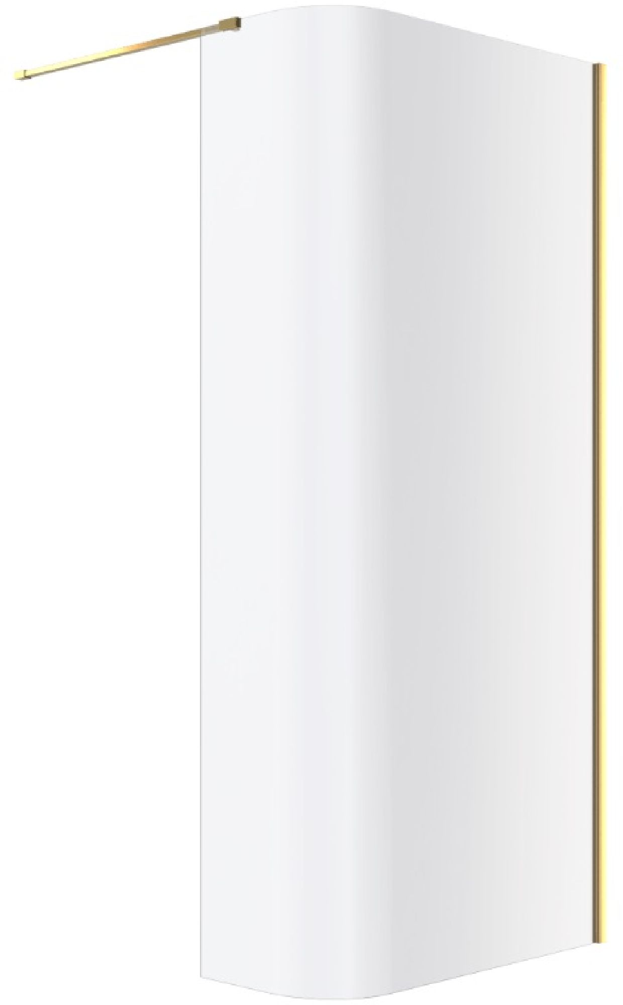 Excellent Vidoq parete doccia walk-in 83 cm oro lucida/vetro trasparente KAEX.1507.830.LP.GL