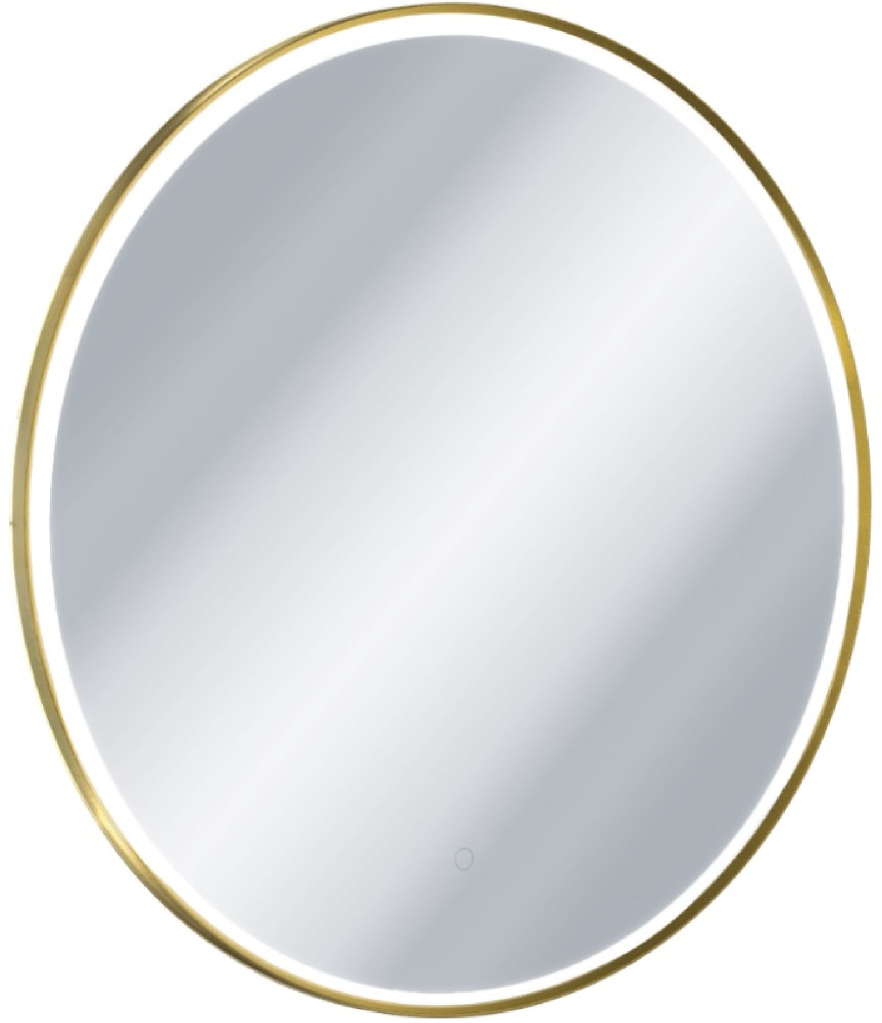 Excellent Corido specchio 100x100 cm rotonda con illuminazione con tappetino riscaldante oro DOEX.CO100.GB