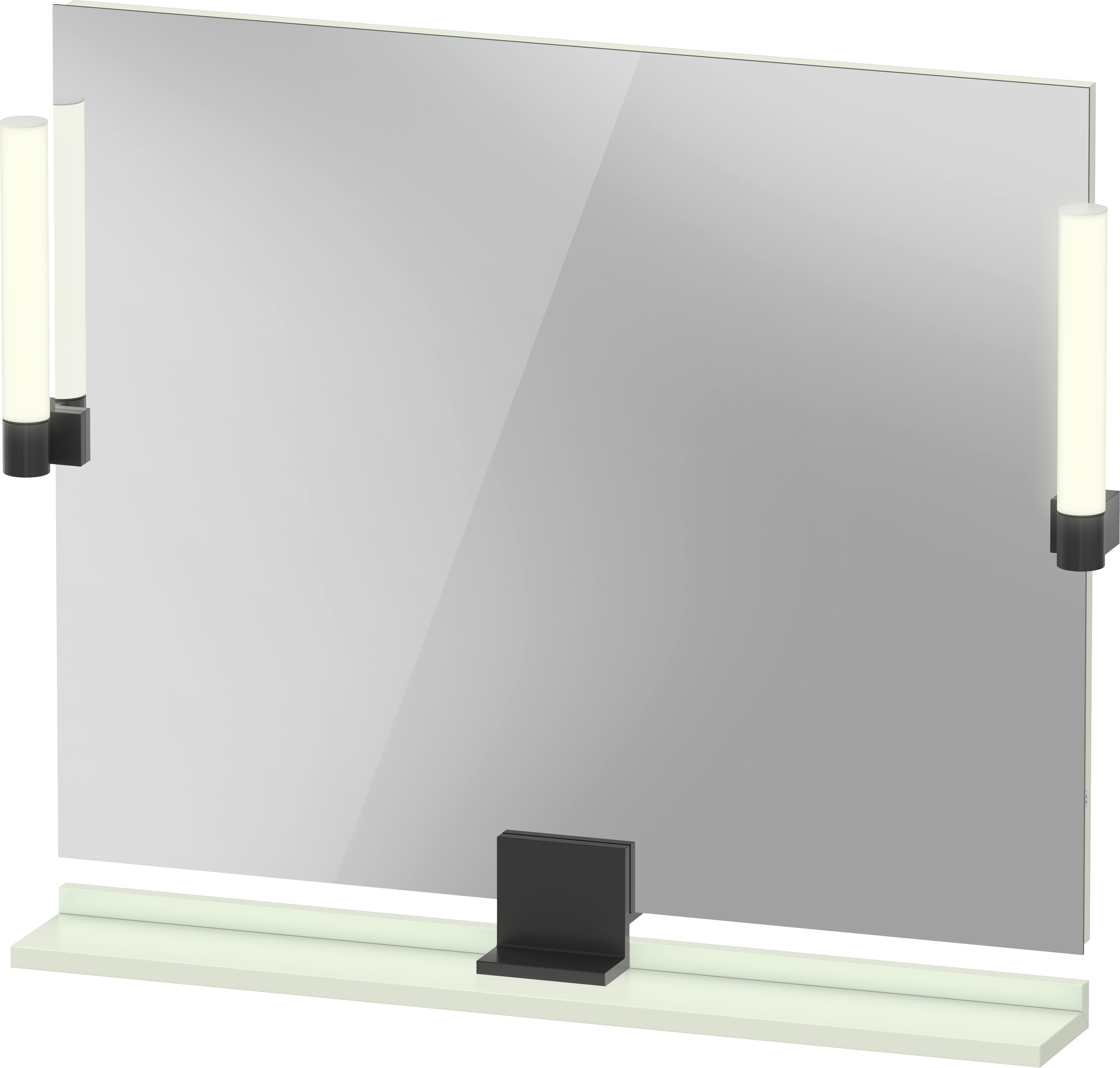 Duravit Sivida specchio 85x65 cm rettangolare con illuminazione nero-verde SV74220BDHH0000