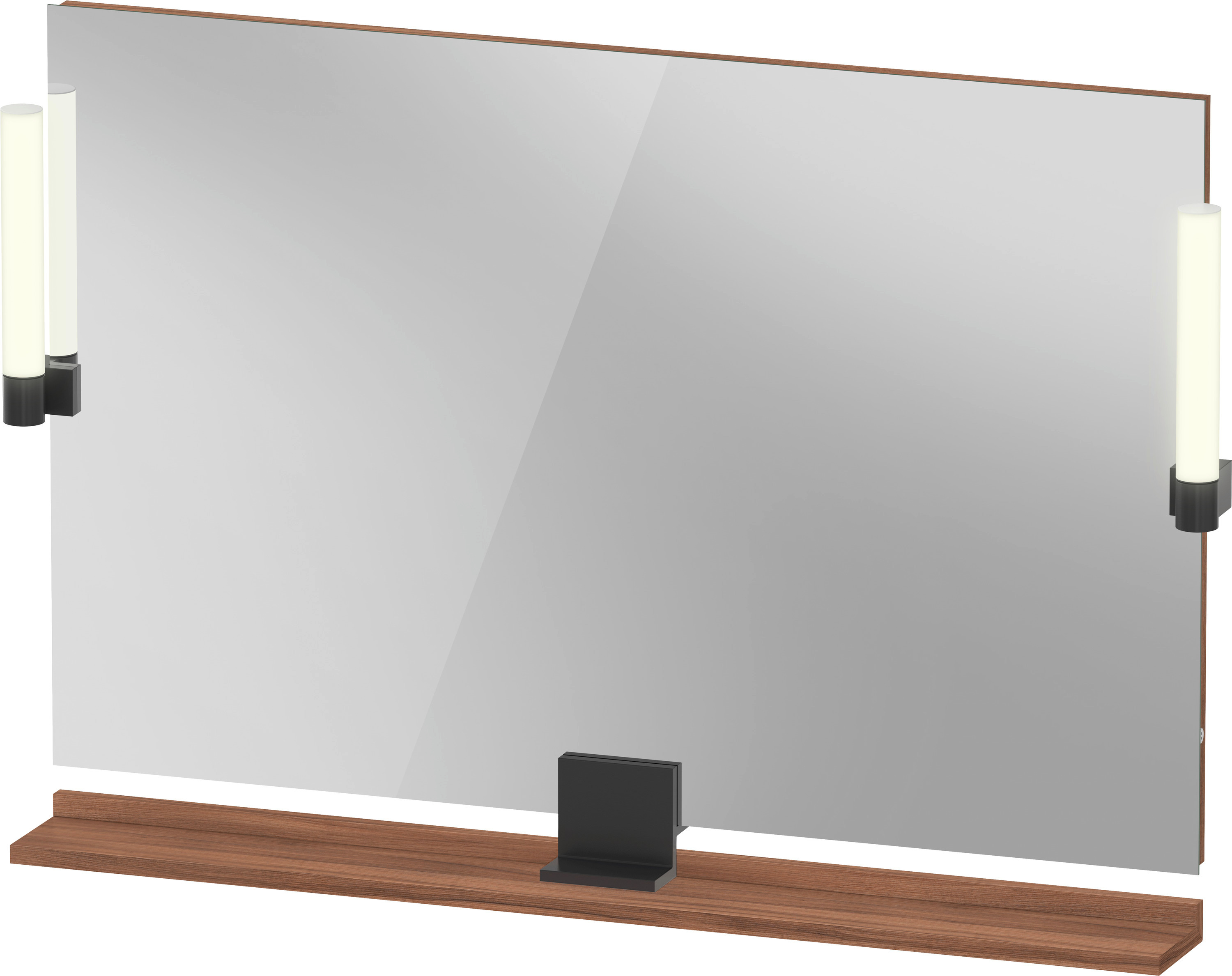 Duravit Sivida specchio 105x65 cm rettangolare con illuminazione nero-legno SV74230BD790000