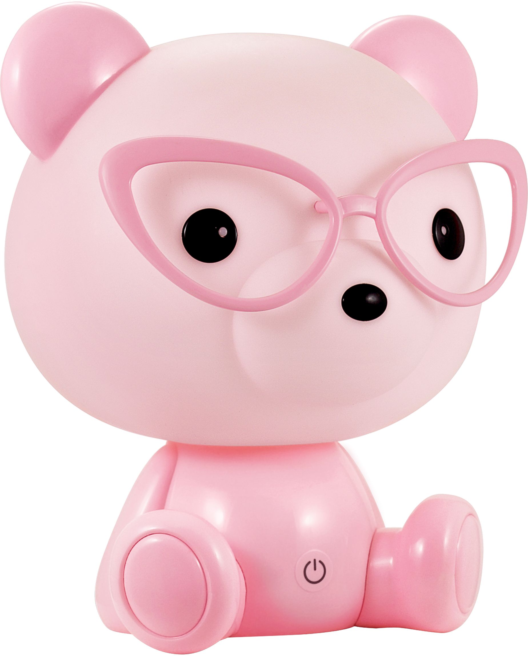 Goldlux Miś Okularnik lampada da notte per bambini 1x2.5 W rosa 327208