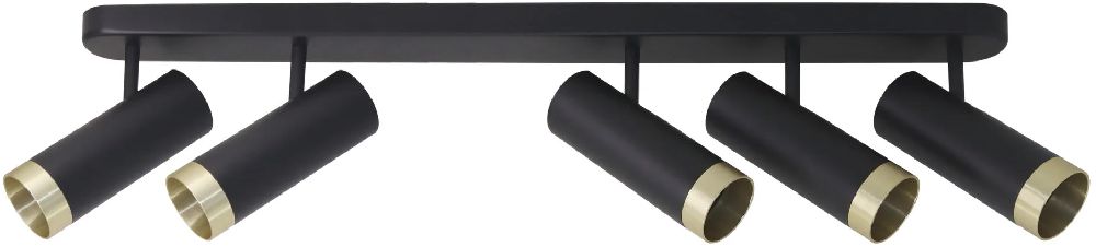 Goldlux Fado lampada da soffitto 5x10 W nero 326027