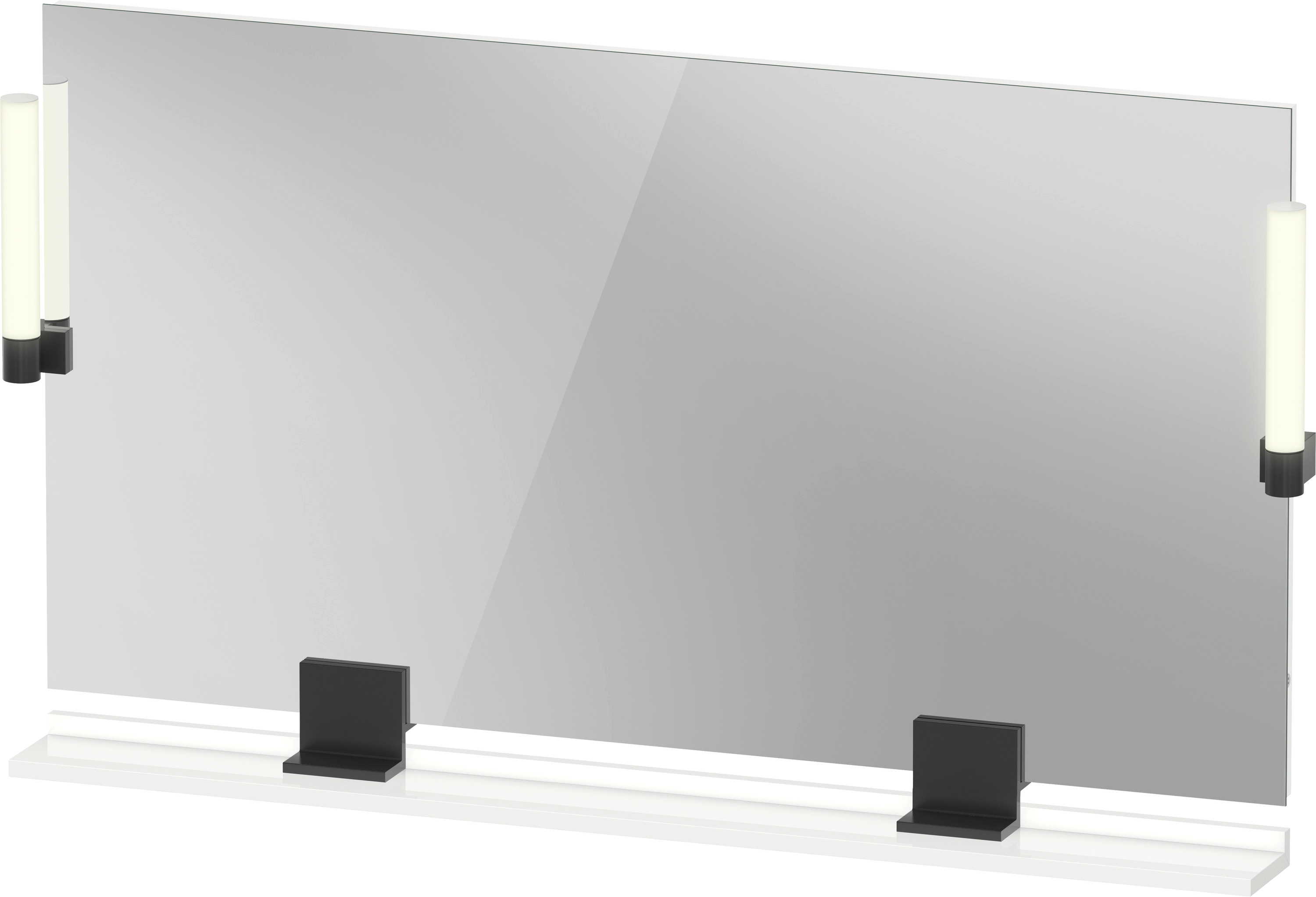 Duravit Sivida specchio 125x65 cm rettangolare con illuminazione nero-bianco SV74240BD220000