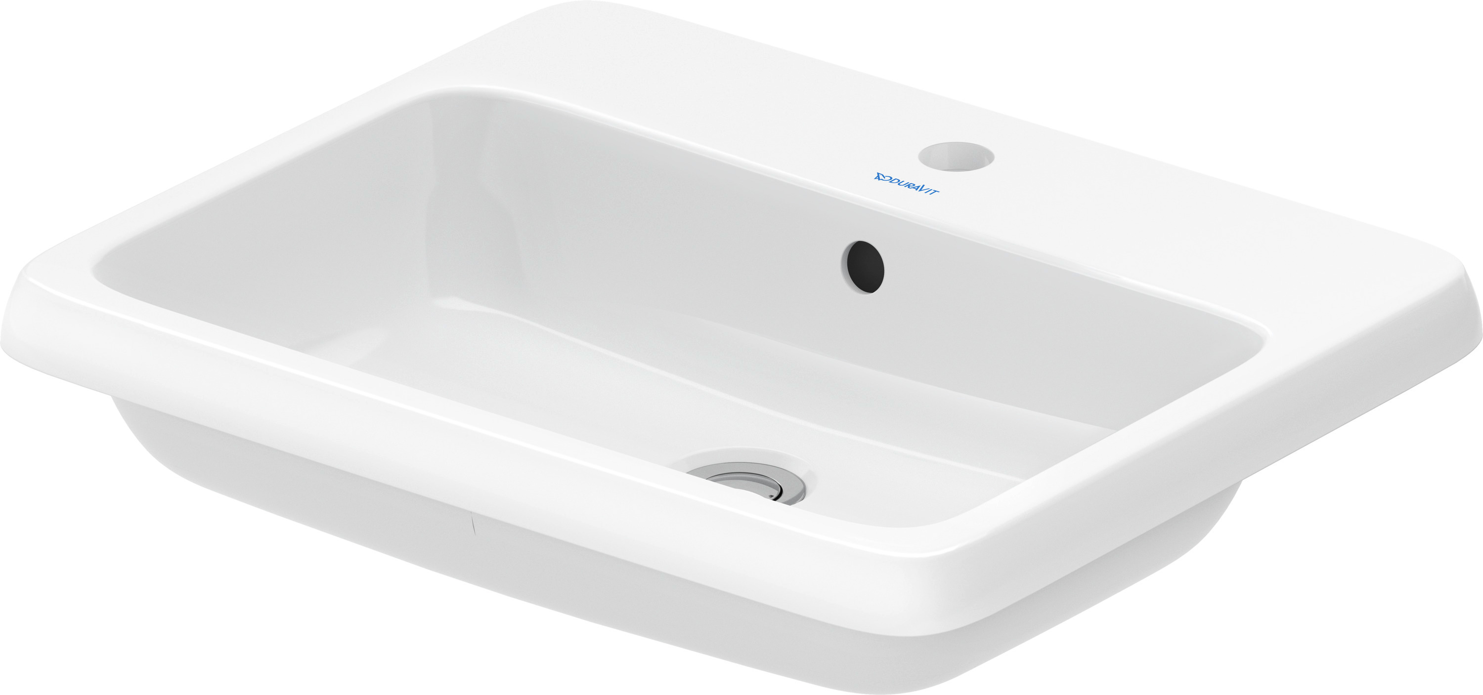 Duravit Qatego lavabo 55x45.5 cm rettangolare da incasso bianco 2396550027