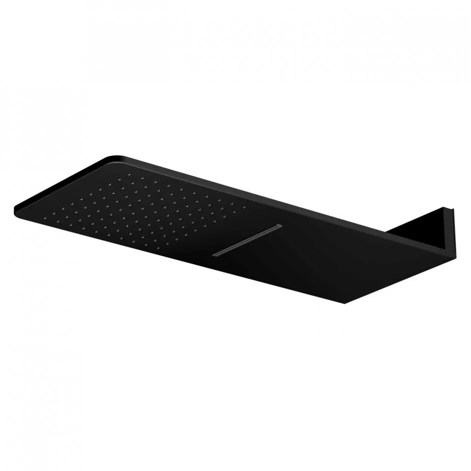 Steinberg 390 soffione doccia 60x25 cm rettangolare nero 3905662S