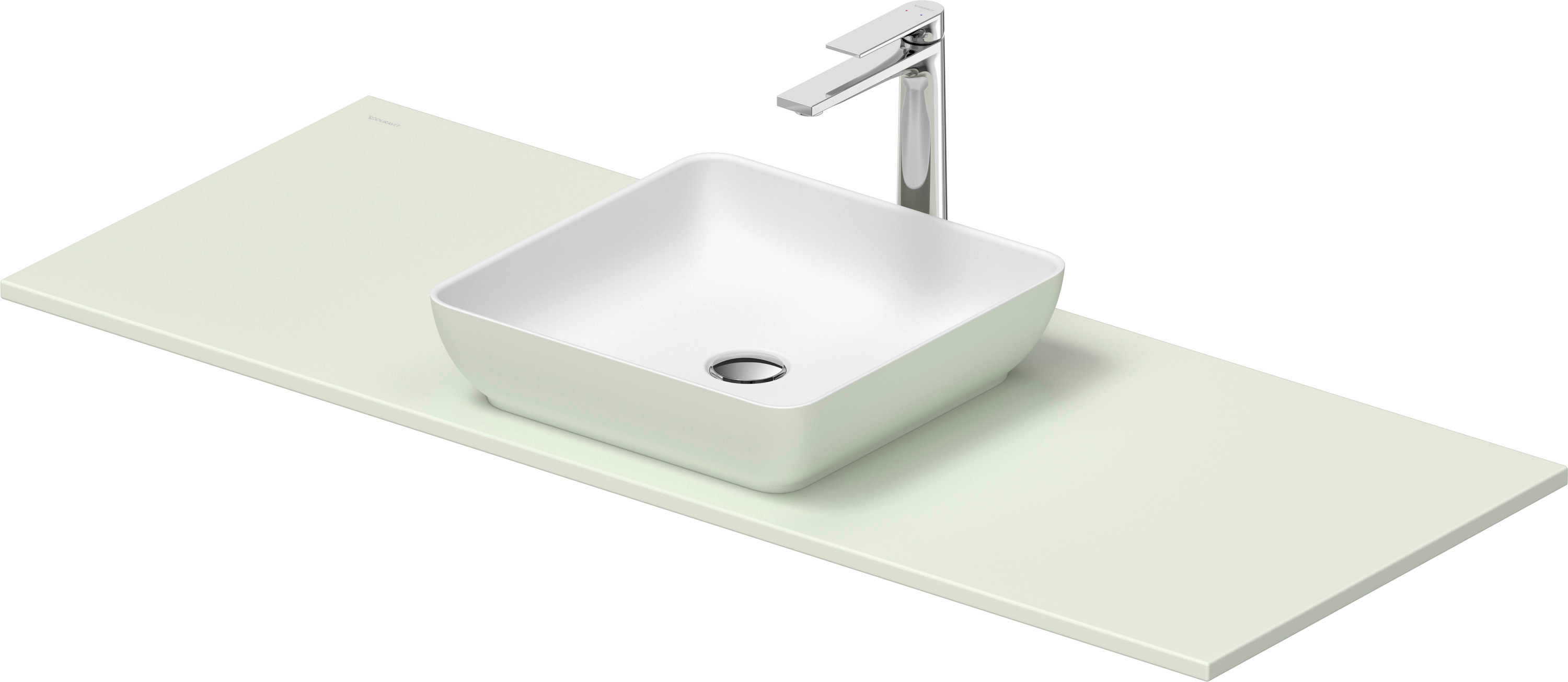 Duravit Sivida lavabo con consolle 128 cm verde 268020FH00