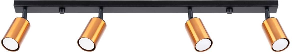 Sollux Lighting Winx lampada da soffitto 4x10 W nero-rame SL.1379