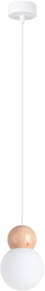 Sollux Lighting Pekka lampada sospesa 1x8 W bianco-legno SL.1390