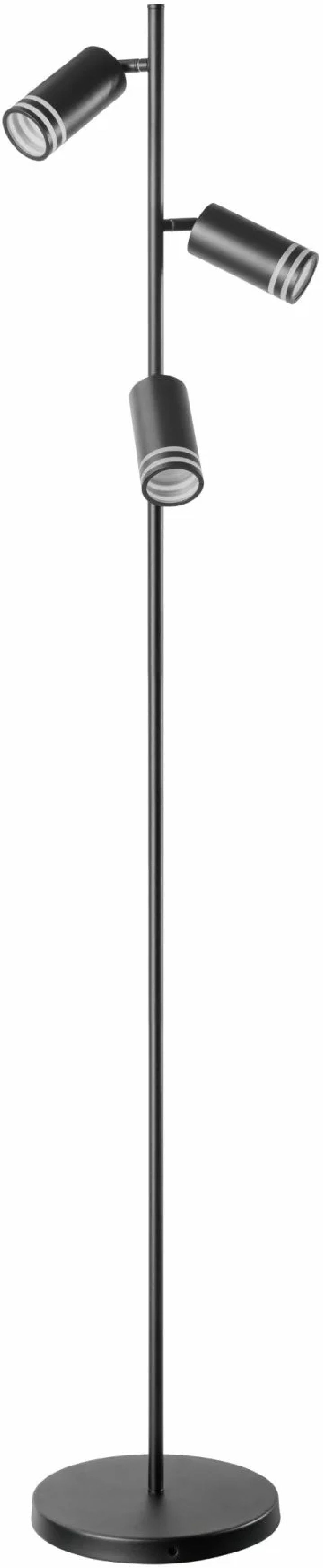 Goldlux Roma lampada da terra 3x10 W nero 327581