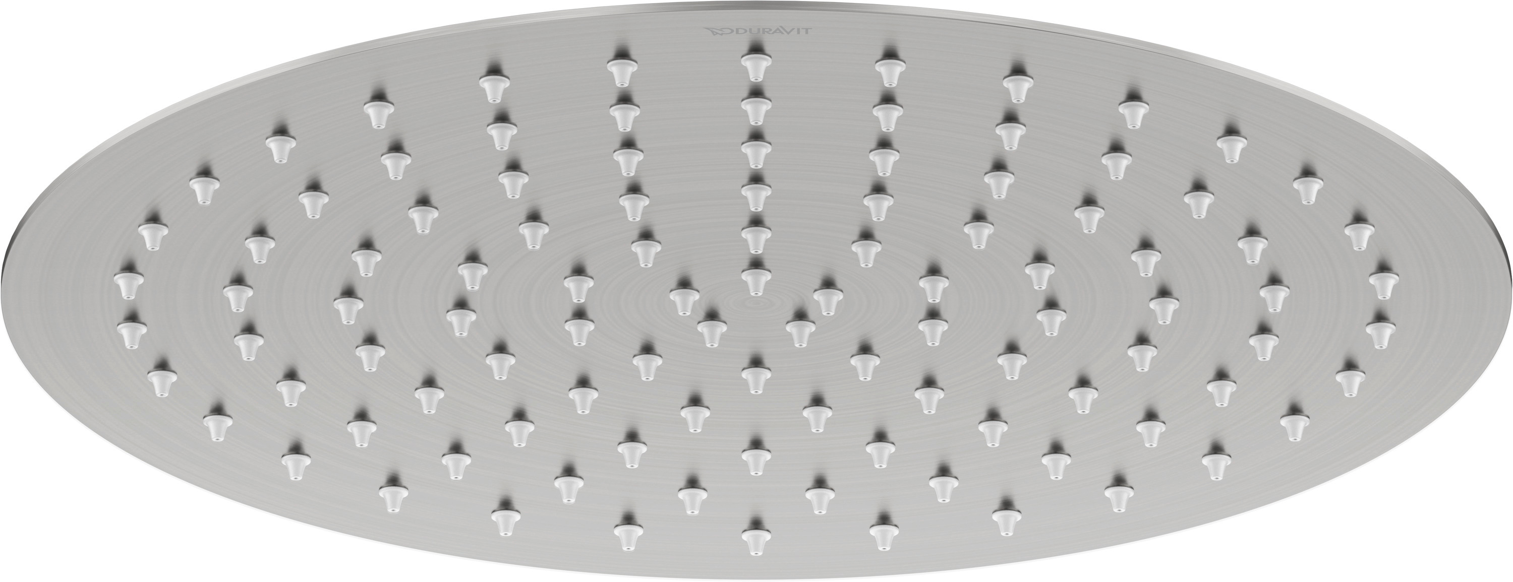 Duravit soffione doccia 30x30 cm rotonda acciaio UV0660020070
