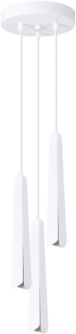 Sollux Lighting Prysm lampada sospesa 3x8 W bianco SL.1398