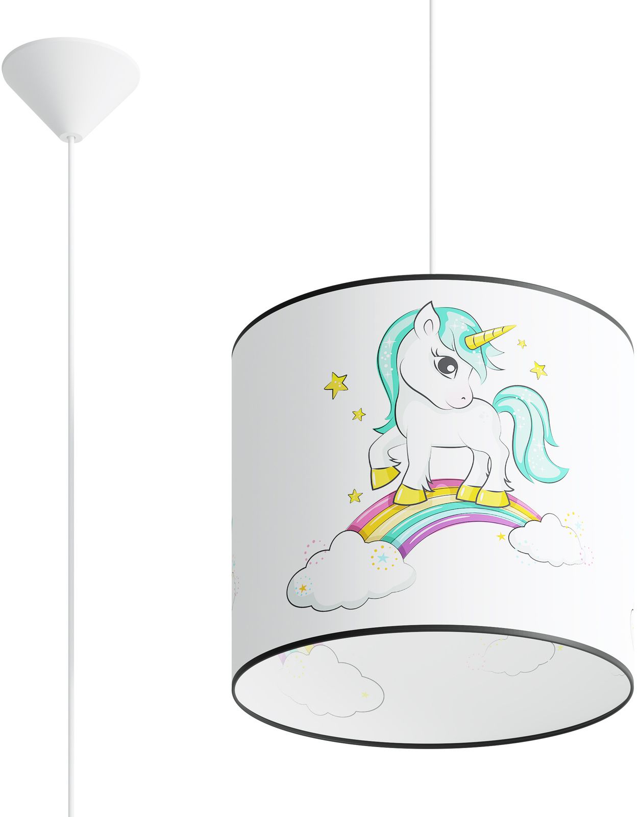 Sollux Lighting Jednorożec lampada sospesa 1x15 W multicolore SL.1413
