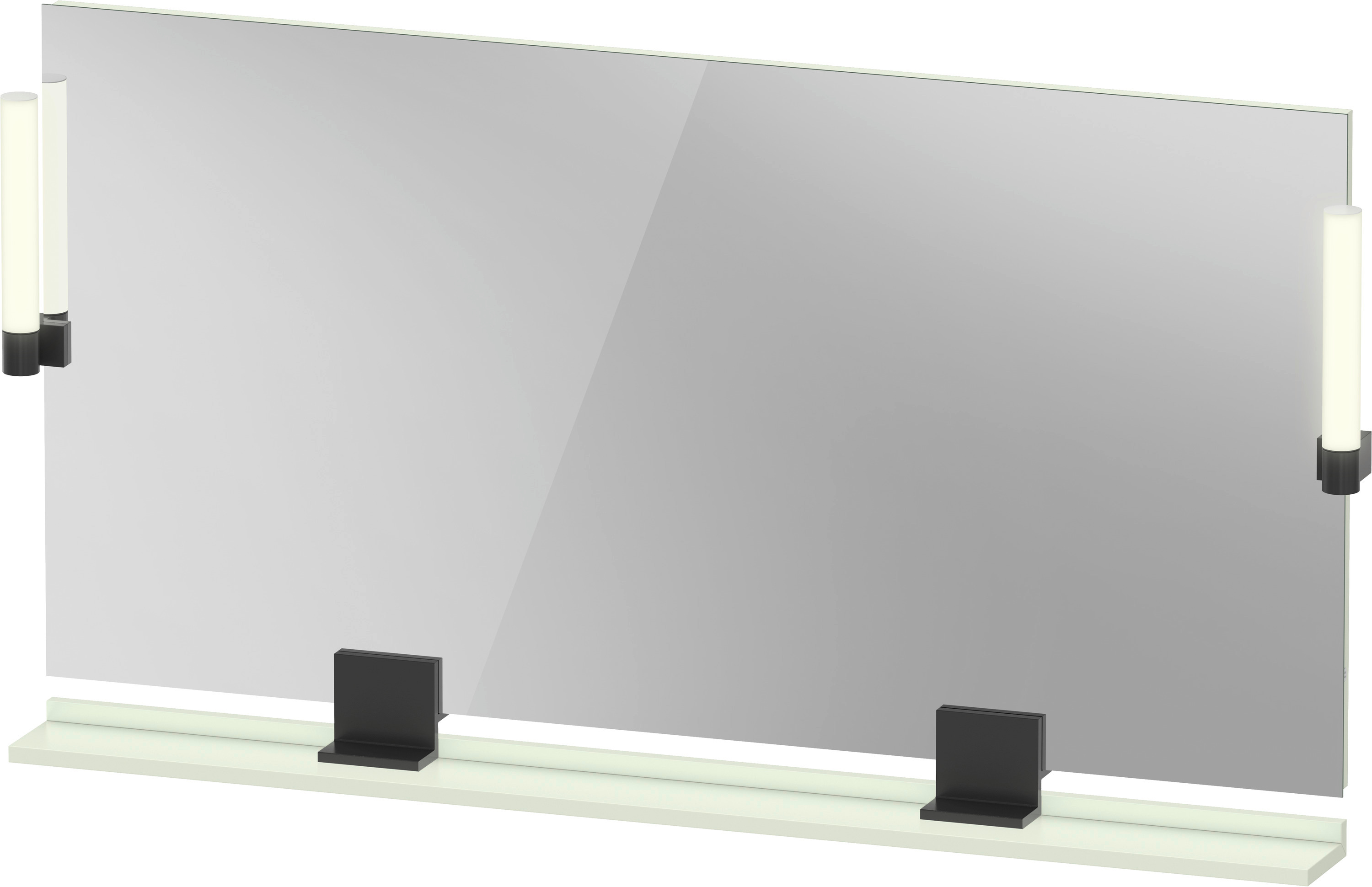 Duravit Sivida specchio 133x65 cm rettangolare con illuminazione nero-verde SV74250BDHH0000