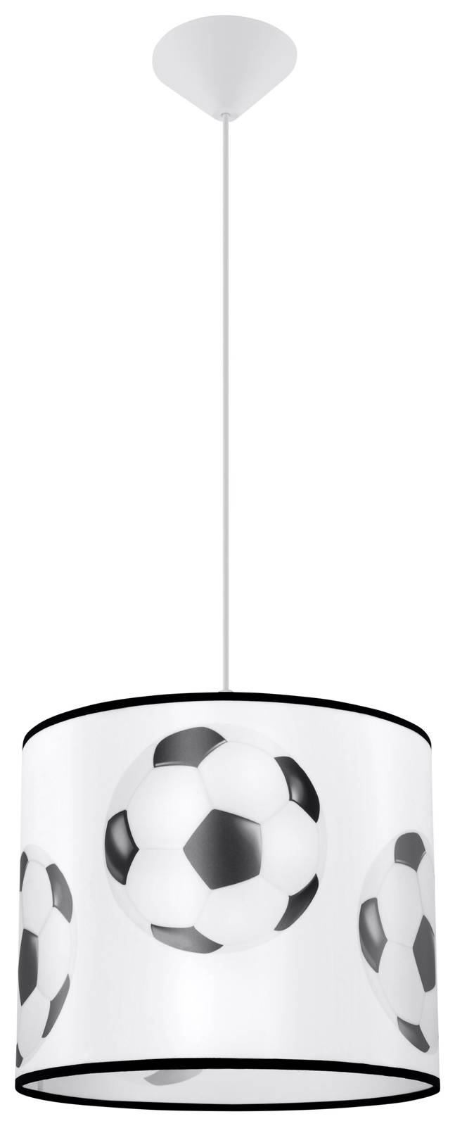 Sollux Lighting Piłka lampada sospesa 1x15 W bianco-nero SL.1424