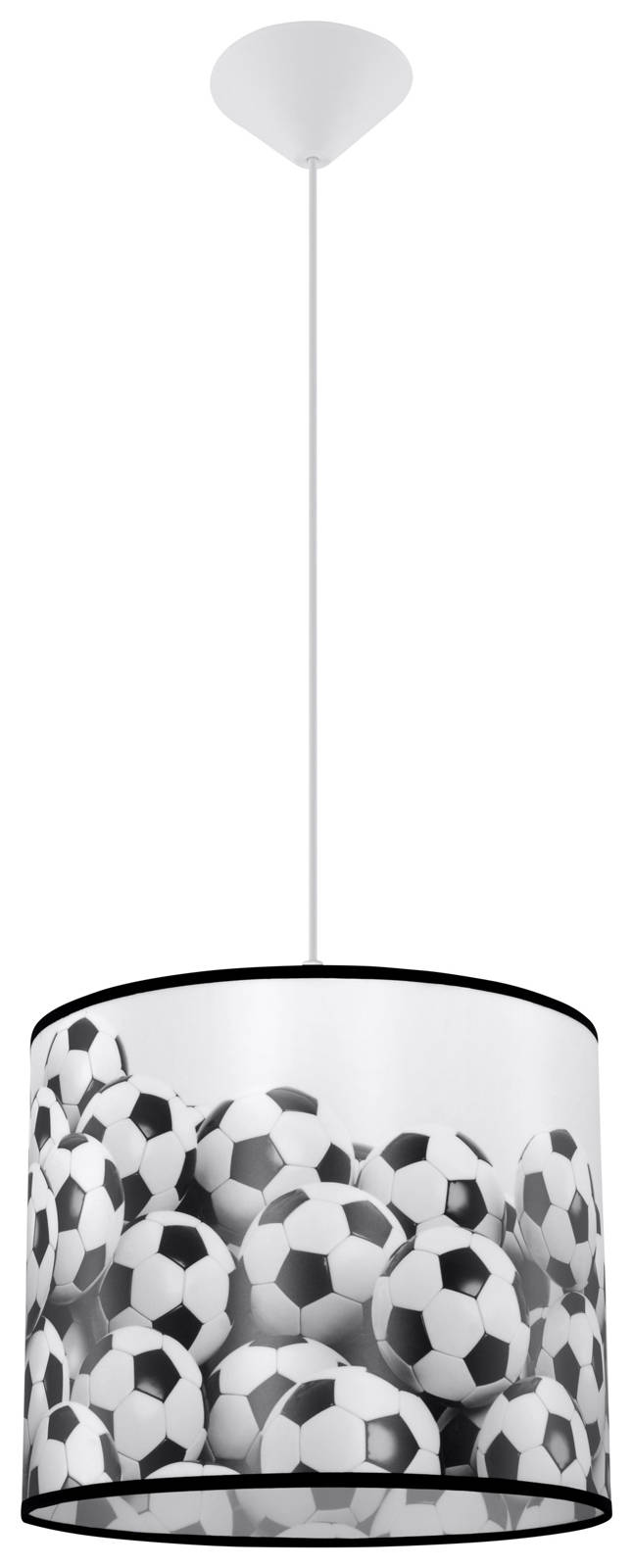 Sollux Lighting Piłka lampada sospesa 1x15 W bianco-nero SL.1426