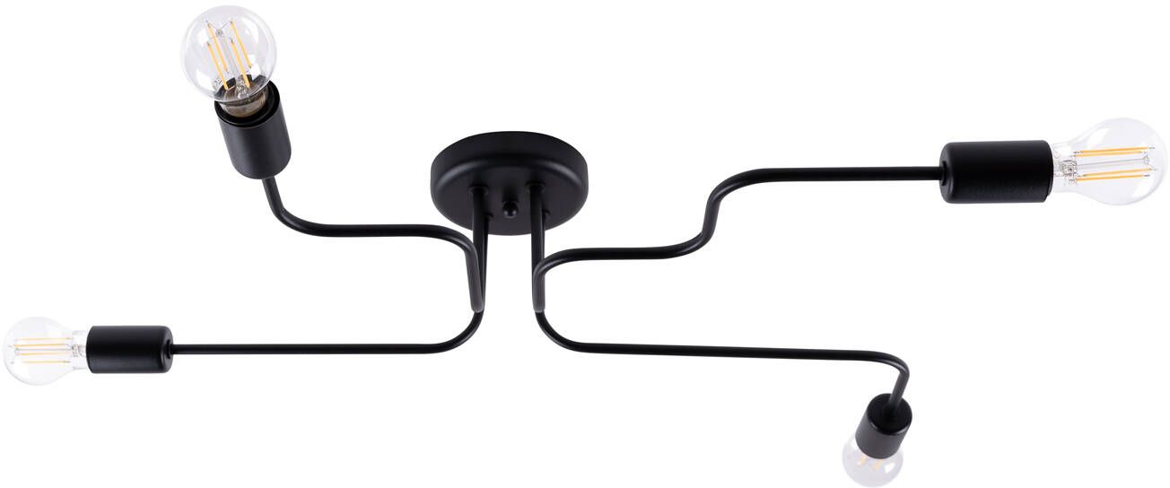 Sollux Lighting Vector lampada da soffitto 4x15 W nero SL.1446